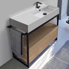 Modern  Console Vanity, 43 inch